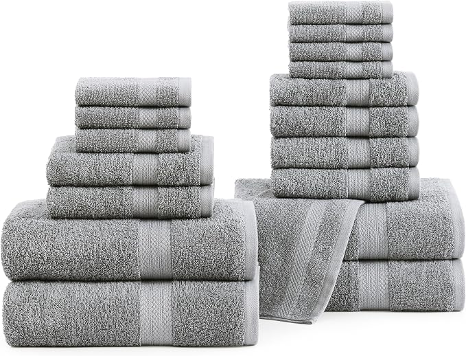 LANE LINEN 100% Ring Spun Cotton Bath Towel Set by LaneLinen