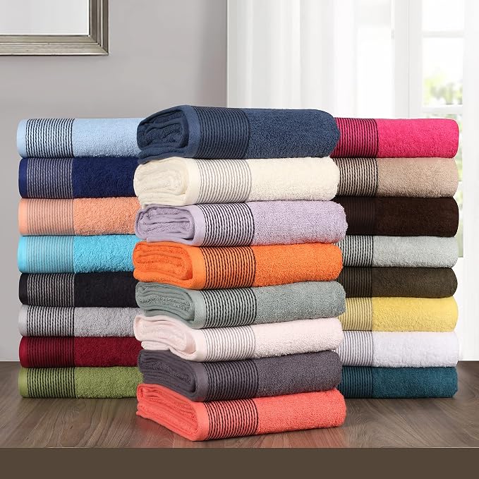 BELIZZI HOME 100% Cotton Ultra Soft 6pcs Towel Set, Includes 2 Bath, 2 Hand & 2 - Image 6
