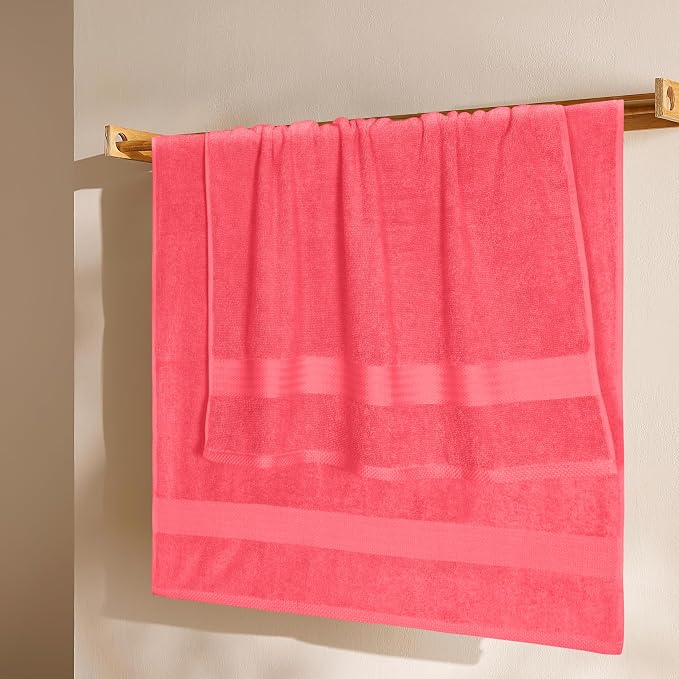 GLAMBURG Premium Cotton 4 Pack Bath Towel Set - Image 3