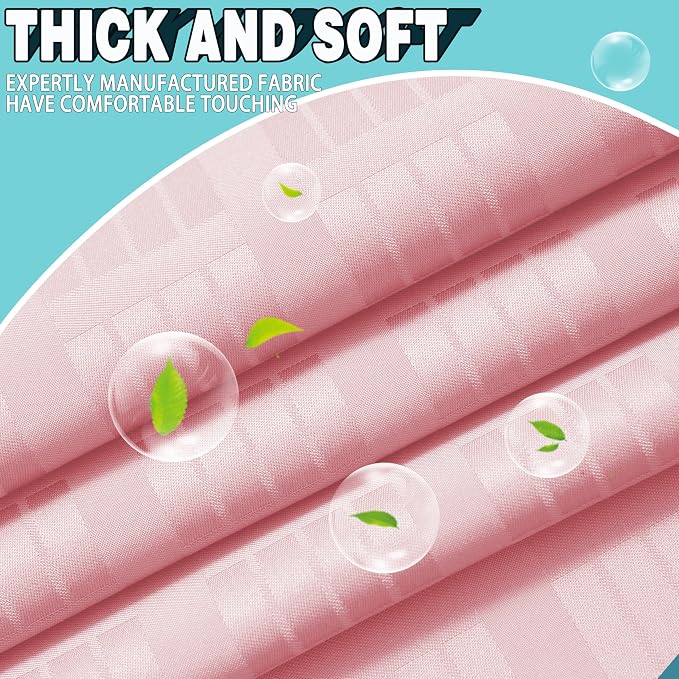 Extra Long No Hook Shower Curtain - Image 5