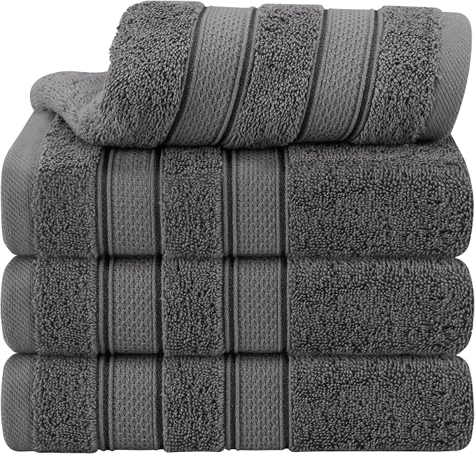 American Soft Linen Salem 100% Cotton Turkish 4 Piece Hand Towels by AmericanSoftLinen