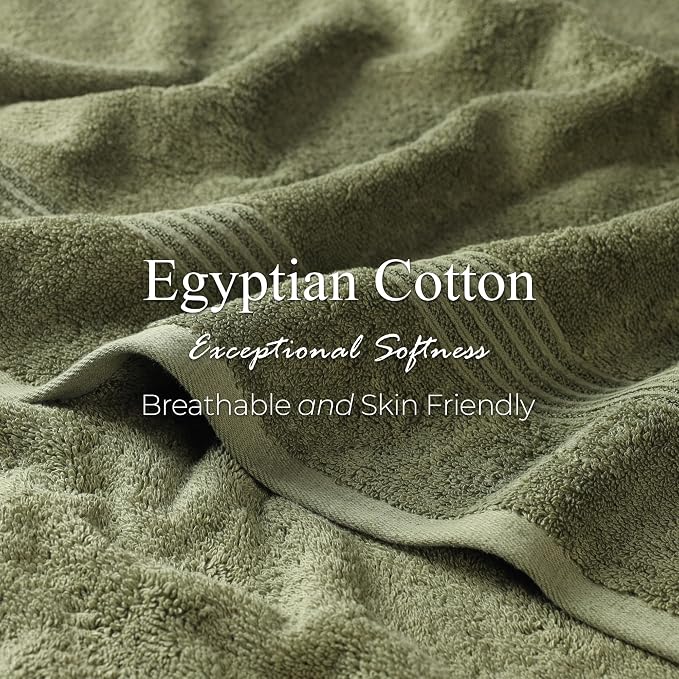 Superior Egyptian Cotton Bath Towel Set, Home Bathroom Towels, Guest Bath - Image 5