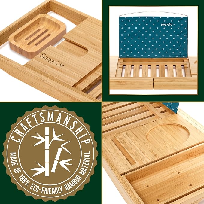 SereneLife Bathtub Tray - Image 8