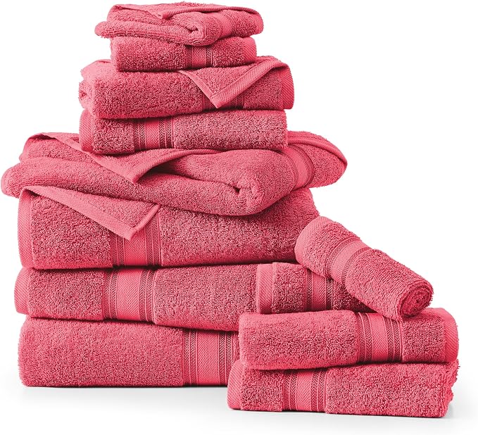 LANE LINEN 100% Cotton Bath Towel Set of 12 – 4 Bath, 4 Hand Towel & 4 - Image 2