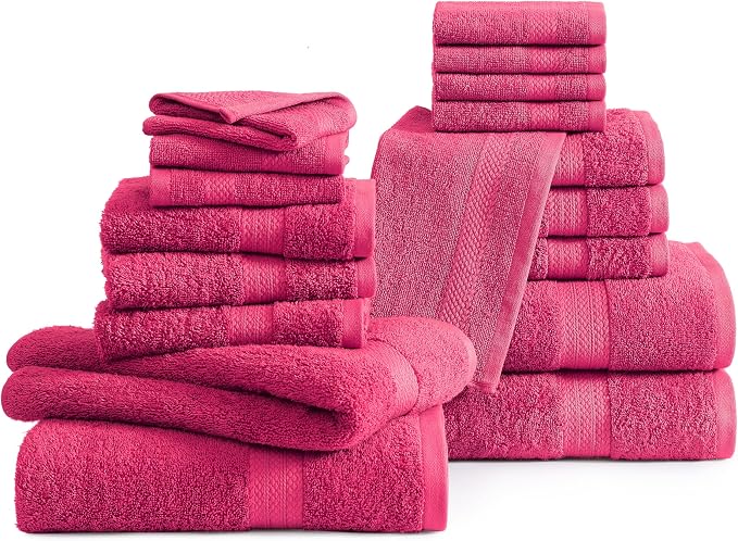LANE LINEN 100% Ring Spun Cotton Luxury Bath Towel Set - Image 2