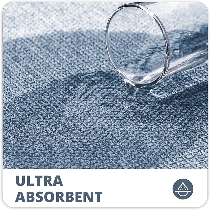Bath Mat, Ultra Thin Bathroom Rugs, Rubber Bath Mats - Image 3