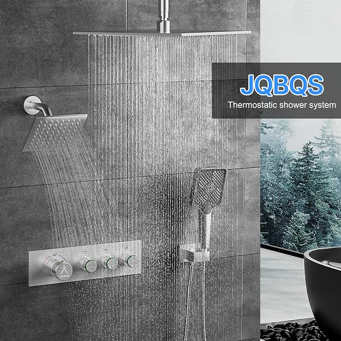 Shower System Brass Thermostatic Shower Faucet Set - Image 3