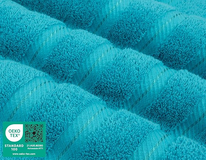 American Soft Linen Luxury 4 Piece Bath Towel Set, 600 GSM 100% Cotton Turkish - Image 4