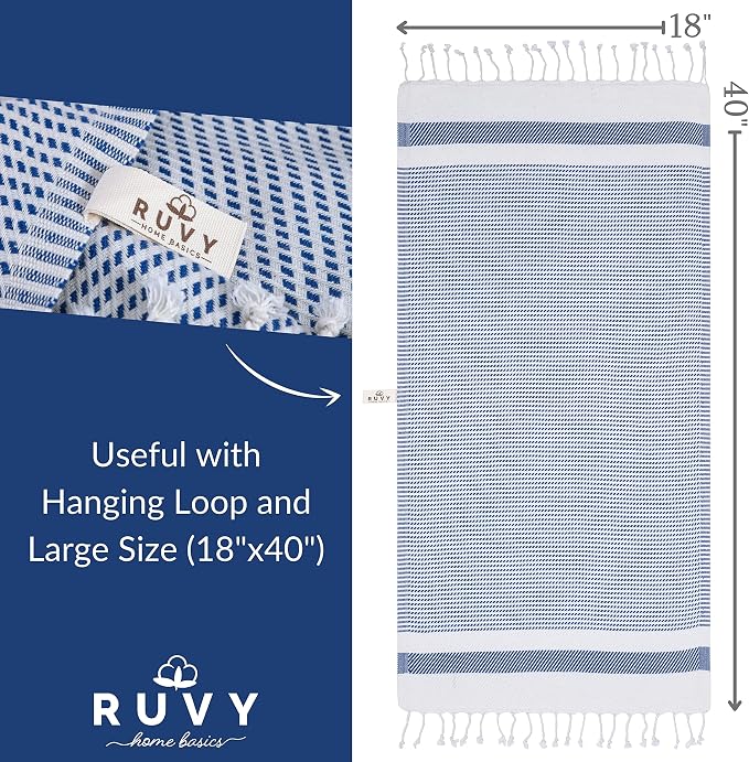 Ruvy Home Basics Turkish Hand Towels - Image 3