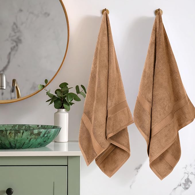 Superior Egyptian Cotton Pile Bath Towel Set of 2, Ultra Soft Luxury Towels - Image 2