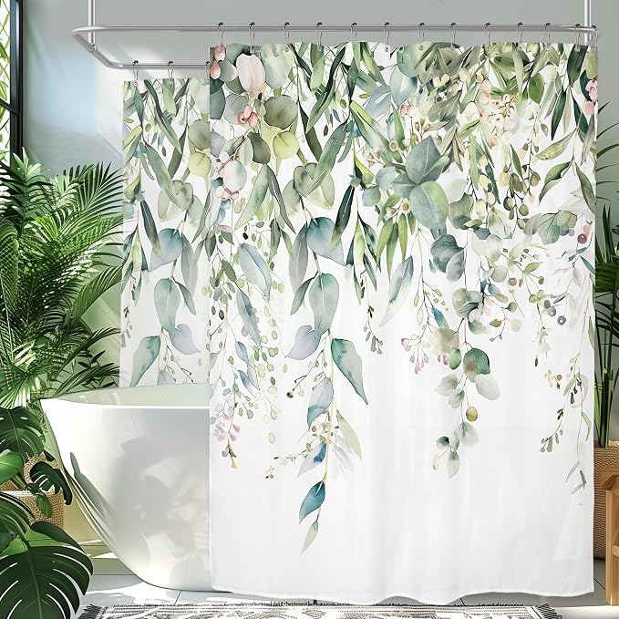 Riyidecor Clawfoot Tub Extra Wide Shower Curtain by Riyidecor