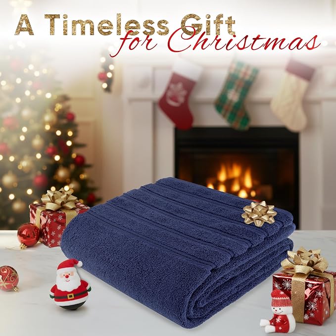 American Soft Linen 35x70 Jumbo Large Bath Towels, 600 GSM 100% Cotton Turkish - Image 2