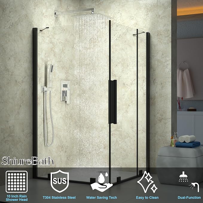 10 Inch Shower Faucet Set, Rainfall Shower System - Image 3