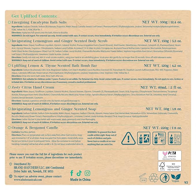 Nurture by Nature RELAX & UPLIFT Spa Kit - Image 9