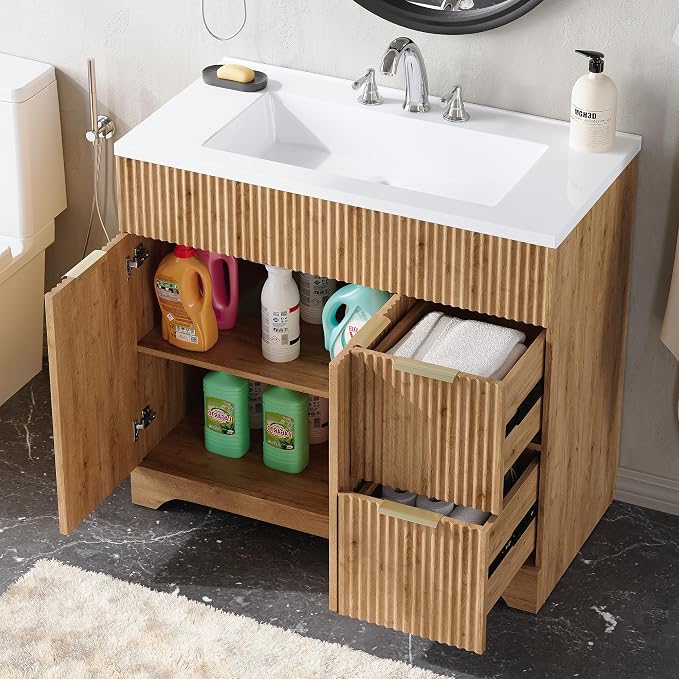 LINLUX 37“ Bathroom Vanity - Image 5