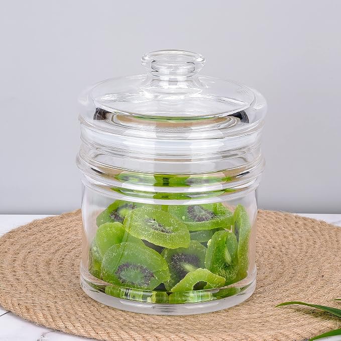 35 oz Reinforced Small Acrylic Storage Jar, Airtight Lid Cookie Jar | Suitable - Image 3