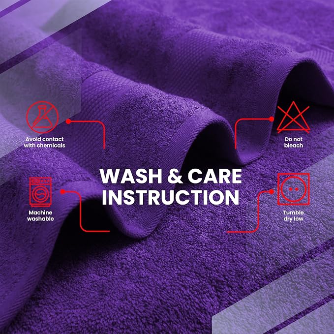Infinitee Xclusives – Luxury Bath Sheets Towels – 1 Pack 600 GSM – 100% Ring - Image 6