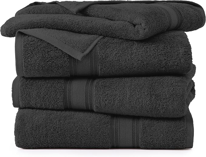 LANE LINEN Large Cotton Bath Sheets, Extra Large Quick Dry Towels, Zero Twist - Image 2