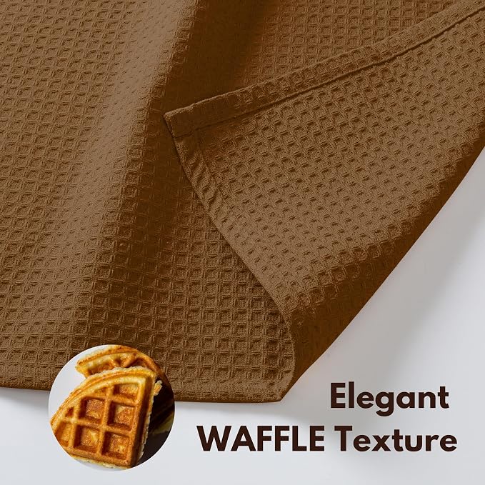 Native Fab Cotton Dish Towel 4 Pack Waffle Weave Tea Towels - Image 4