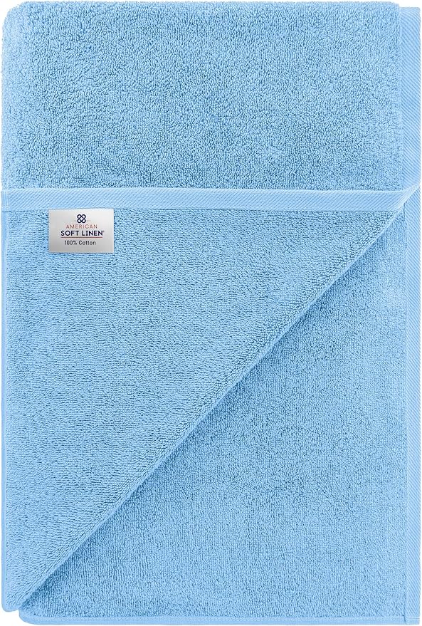 American Soft Linen Oversized Bath Sheet 40x80 Extra Large - Image 6