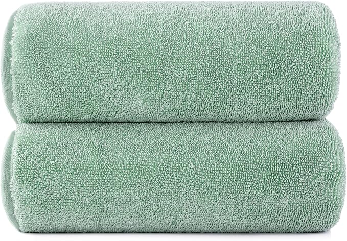 POLYTE Ring Spun Microfiber Oversize Quick Dry Lint Free Bath Towel, 60 x 30 in by Polyte