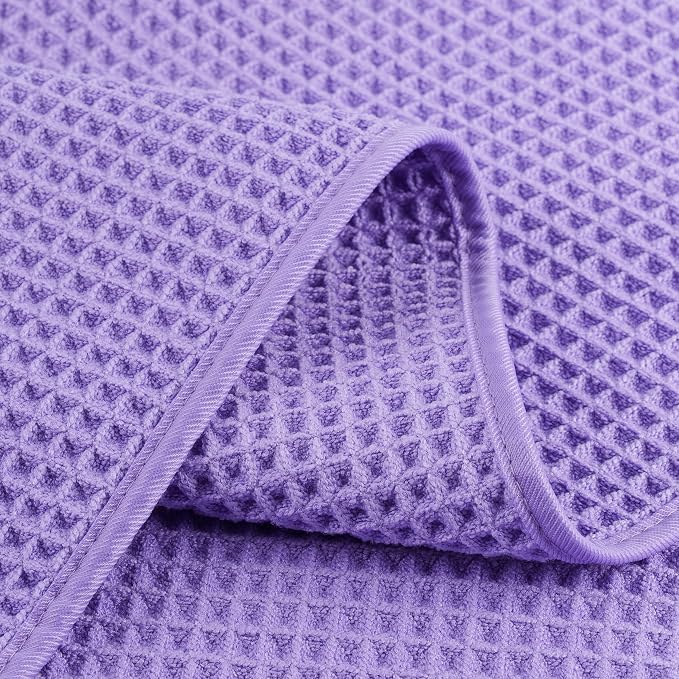 POLYTE 430 GSM Microfiber Lint Free Washcloth Face Towel, 13 x 13 in, 4 Pack - Image 4