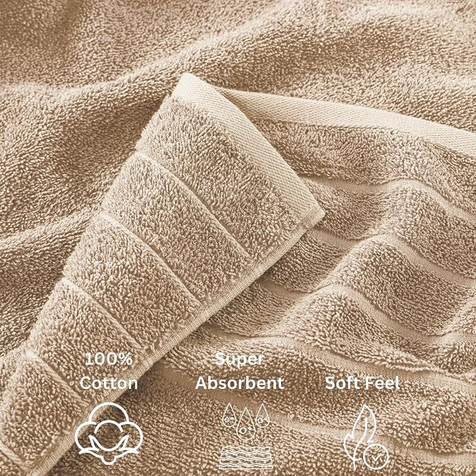 Casa Platino 100% Mercerized Cotton Bathroom Towel Set - Image 5