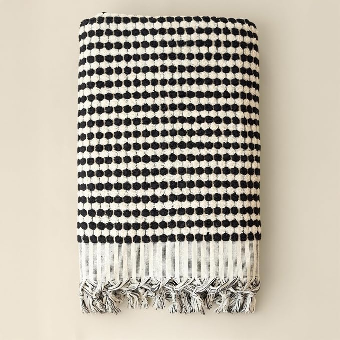 Pom Pom Turkish Bath and Beach Towels by VivaMaison