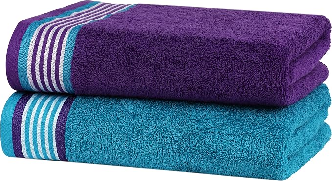 CASA COPENHAGEN Designed in Denmark 550 GSM 2 Large Bath Towels 2 Large Hand - Image 4