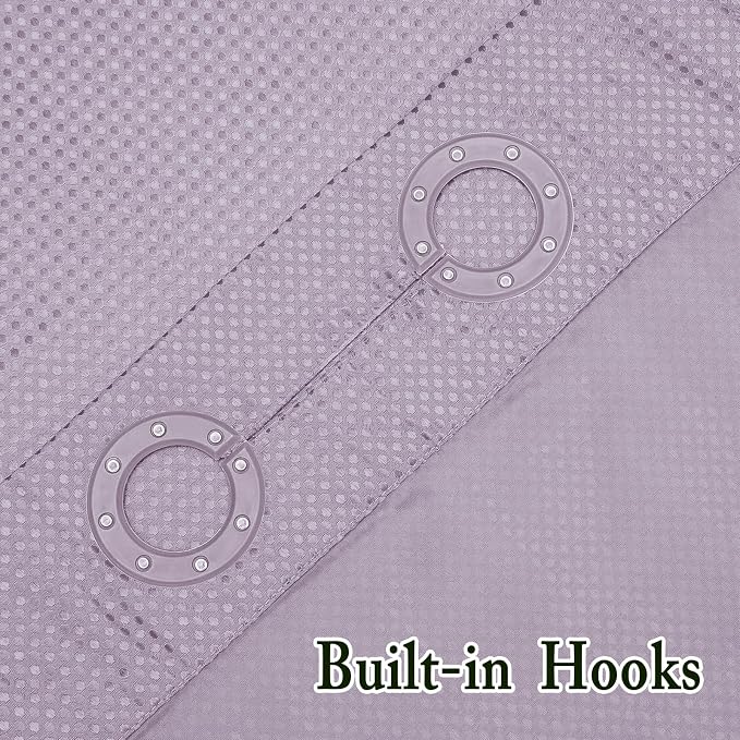 Gibelle No Hook Waffle Weave Shower Curtain - Image 6