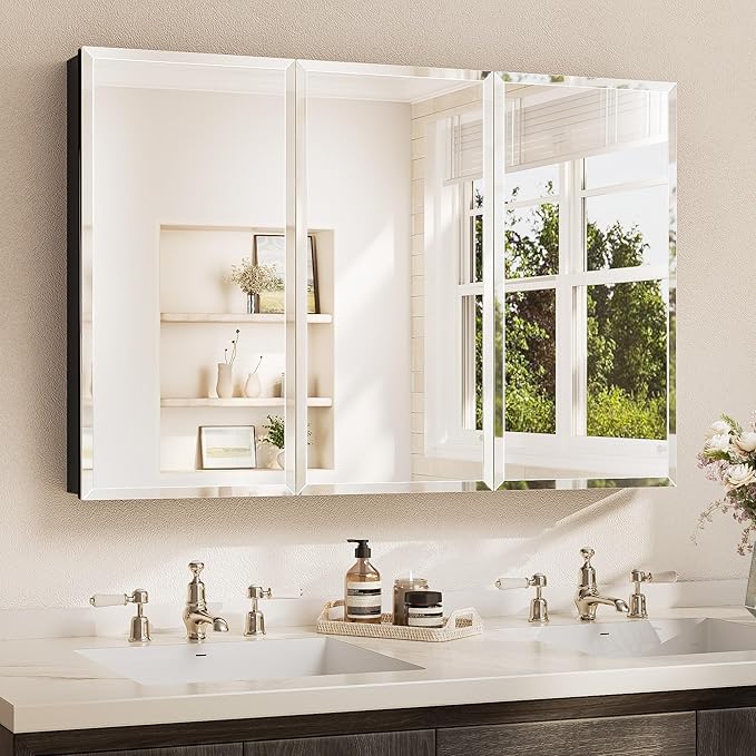 TETOTE 48 x 32 Bathroom Vanity Mirror Cabinet by TETOTE