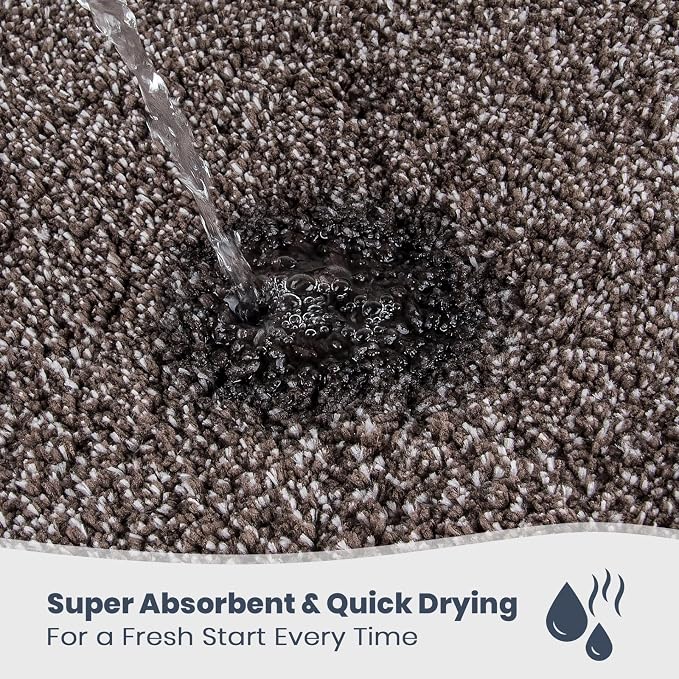 PURRUGS Bathroom Rug Non-Slip Machine Washable 30" x 46", Super Absorbent and - Image 2