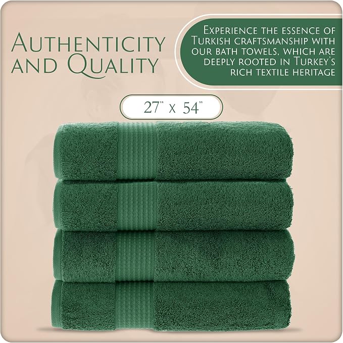 MAURA Basics Performance Bath Towels 100% Turkish Cotton - Image 2