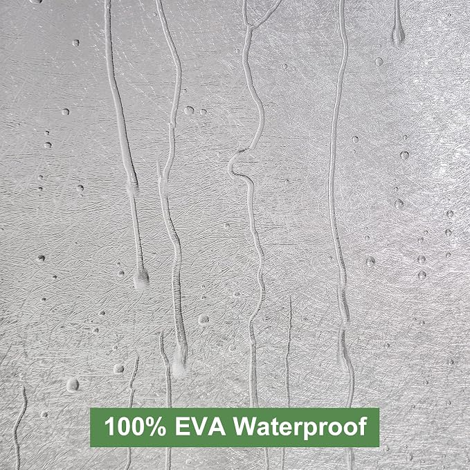 UFRIDAY Frosted Shower Stall Liner 36x72 Inch, EVA Plastic Waterproof Shower - Image 2
