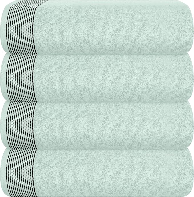 Belizzi Home Ultra Soft 4 Pack Oversized Bath Towel Set 27x54 inches, 100% by Unknown