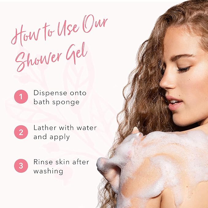100% PURE Pink Grapefruit Shower Gel Natural Foaming & Hydrating Body Wash - Image 6