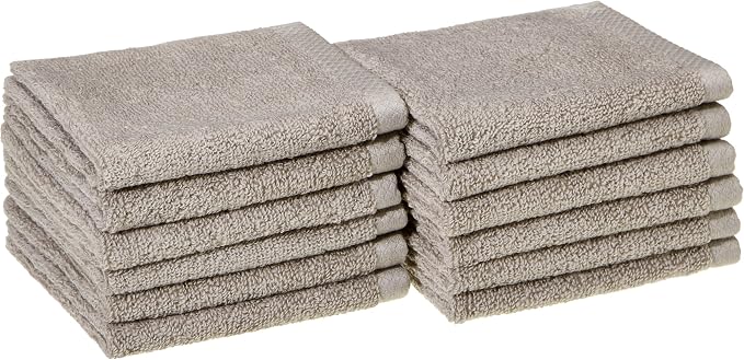 Amazon Basics Cotton Washcloths by AmazonBasics