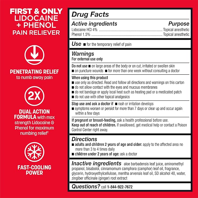 ABSORBINE JR. Pro Maximum-Strength Lidocaine Roll-On, Fast-Acting Nerve - Image 8