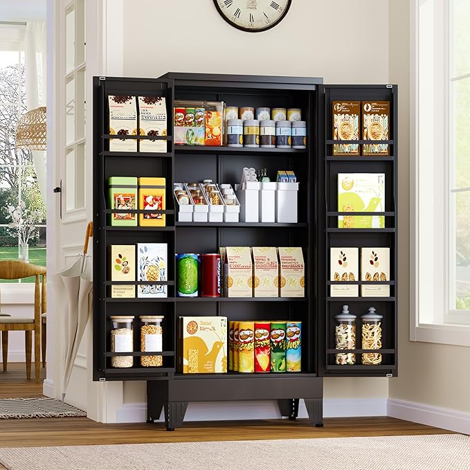 Metal Kitchen Pantry Cabinet, Storage Cabinets by GAIOUS