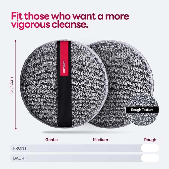Exfoliating Body Scrubber, Extra Rough Shower Exfoliator Sponge, Body - Image 3