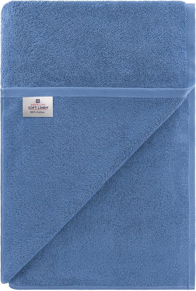 American Soft Linen Oversized Bath Sheet 40x80 Extra Large - Image 6