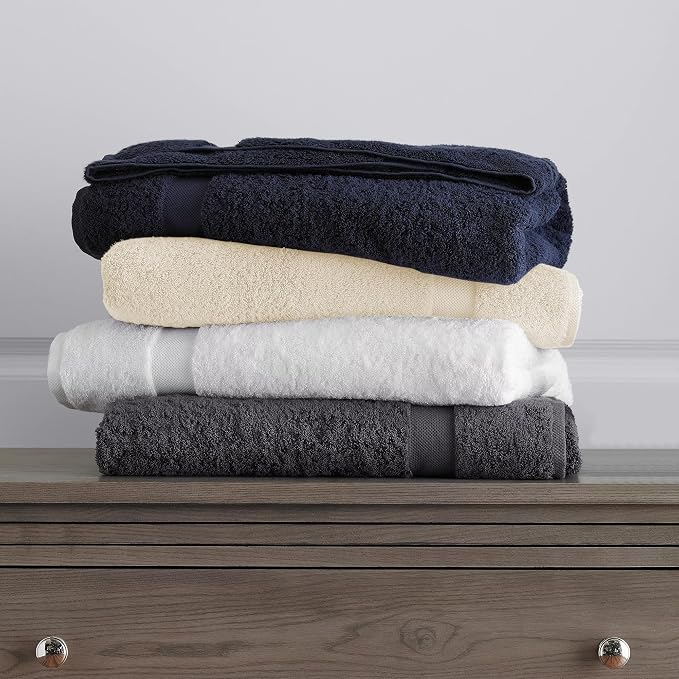 Delara 100% Organic Cotton Towels 650 GSM Plush Feather Touch Quick Dry Towel - Image 5