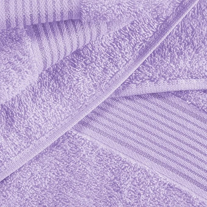 Belizzi Home 100% Cotton Towel Set, Contains 6 Soft Bath Towel, 6 Hand Towels - Image 2