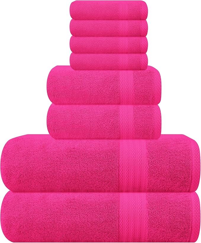 GLAMBURG Ultra Soft 8-Piece Towel Set by GLAMBURG