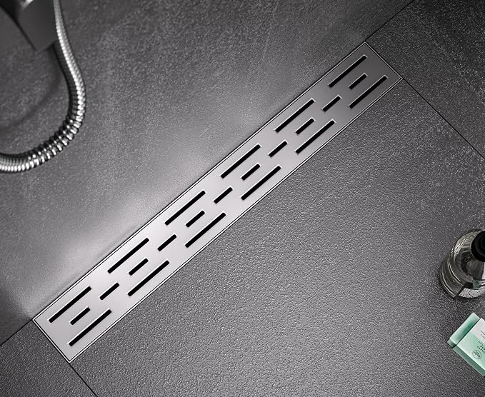 HEATGENE 36-Inch Linear Shower Drain in Brushed - Image 6