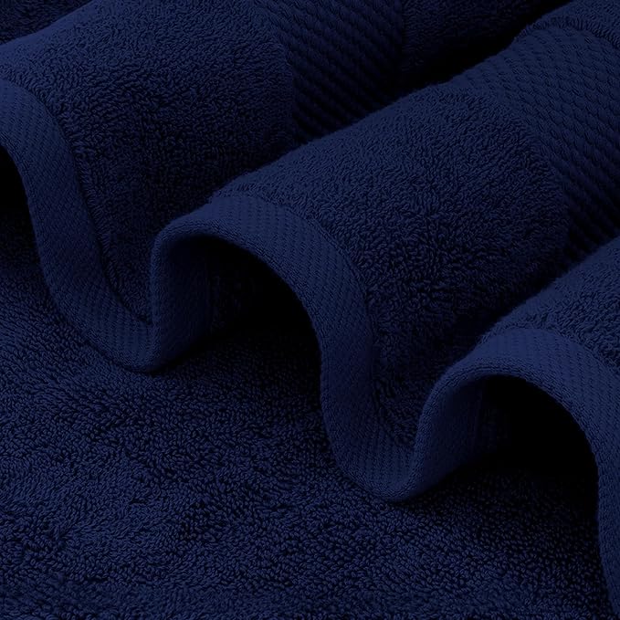 Delara 100% Organic Cotton Towels 650 GSM Plush Feather Touch Quick Dry Hand - Image 3