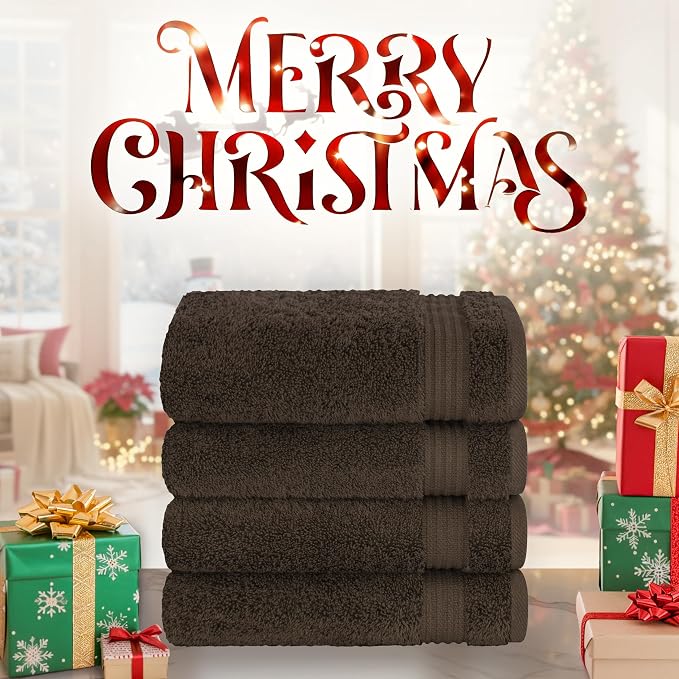 Cotton Paradise Hand Towels for Bathroom, 100% Cotton Turkish 4 Piece Hand - Image 2