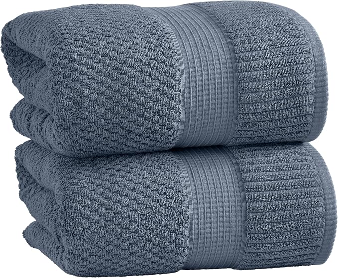 NY Loft 100% Cotton 2 Pack Bath Sheet Towel Set | Extra Large Oversize Bath by NYLoft