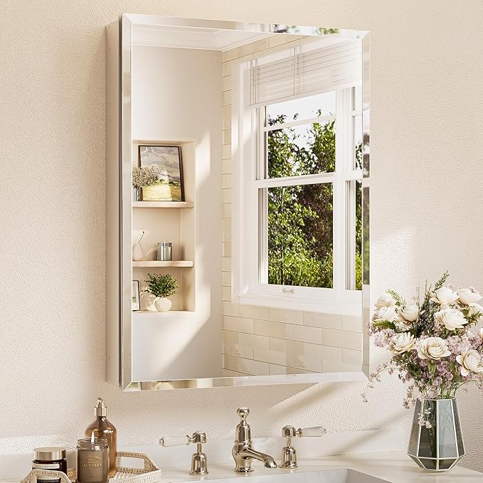 TETOTE 24 x 32 Bathroom Mirror Cabinet by TETOTE