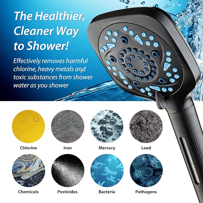 AquaCare High Pressure 10 Spray Mode Filtered Showerhead - Image 6